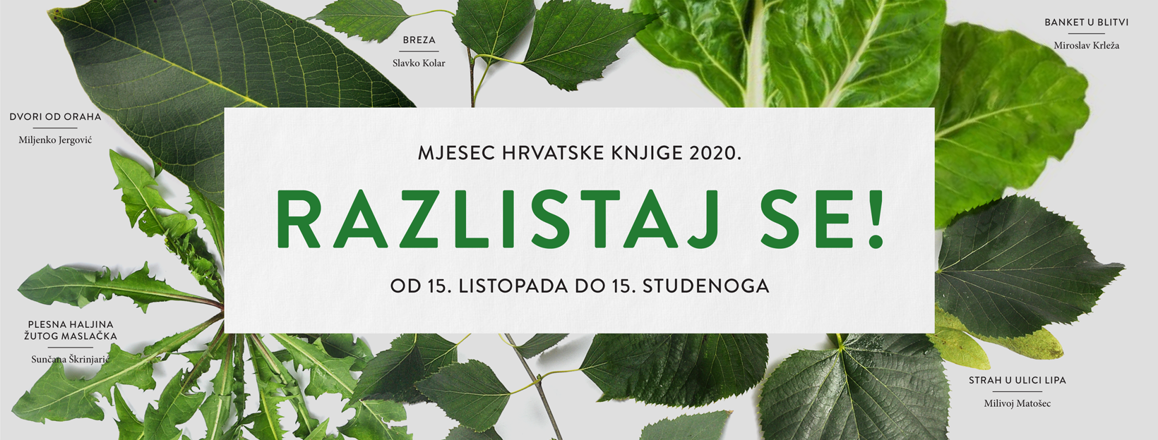 Mjesec hrvatske knjige 2020. - do 15. 11.