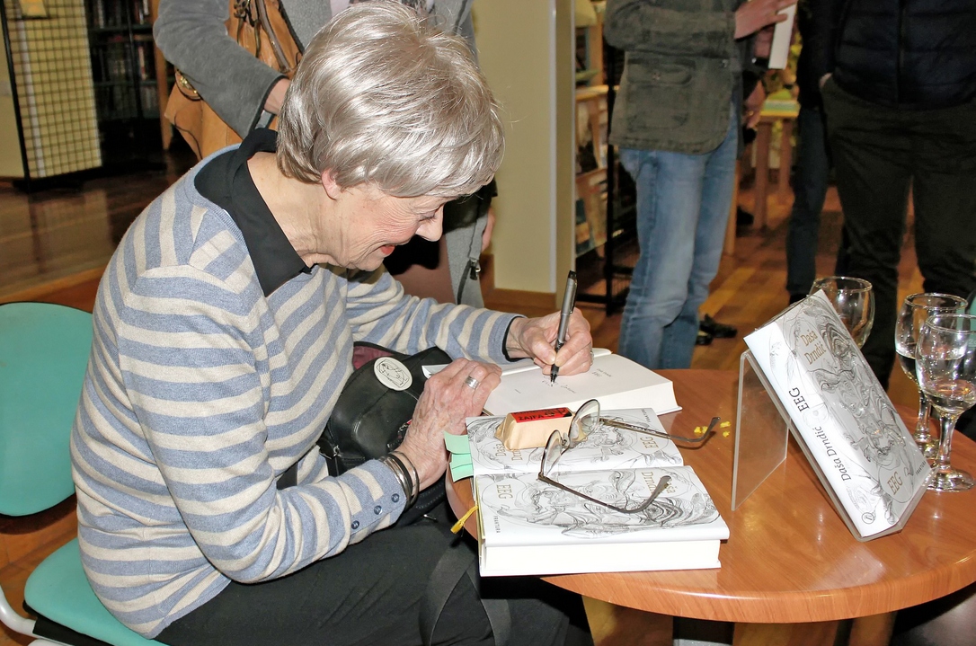 Daša Drndić (1946.-2018.), prijateljica naše knjižnice