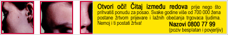 TRAFFICKING – trgovanje ženama